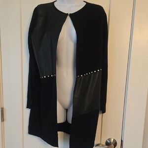 Sioni Black Blazer with Metallic Embellishments
